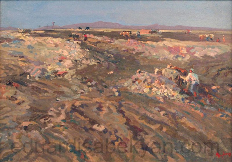 Оровел (Песня пахаря). 1952, холст масло