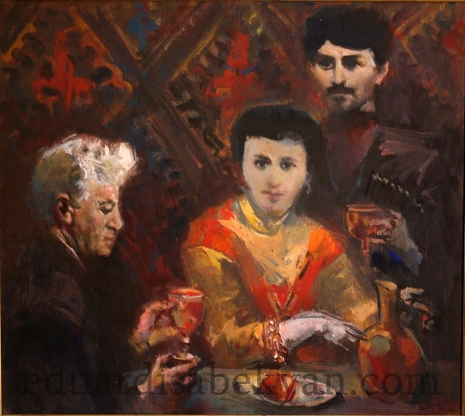 Ваше здоровье. 1999, холст, масло